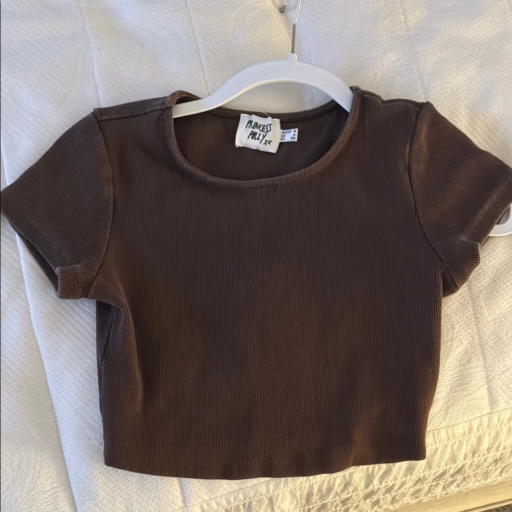Princess Polly Brown Tee Short Sleeve
